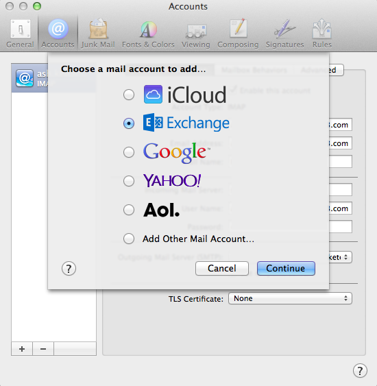 configure apple .me mail for mac outlook